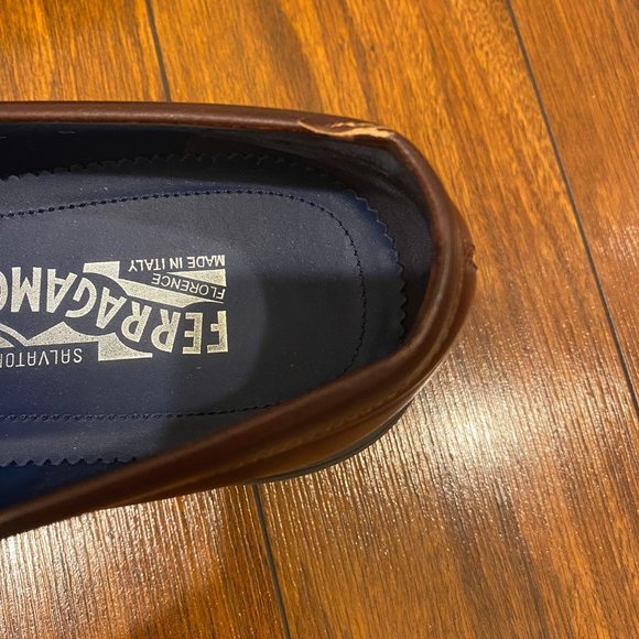 Salvatore Ferragamo Men Loafers - NWOT - Size 12 D - Picture 9 of 9